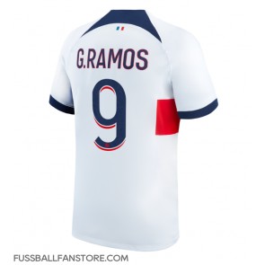 Paris Saint-Germain Goncalo Ramos #9 Replik Auswärtstrikot 2023-24 Kurzarm